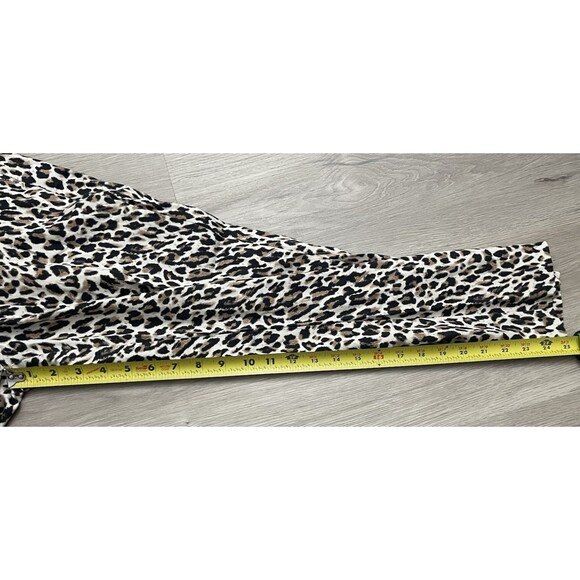 J. Crew Capri Crop Pants Leopard  Animal Print work casual office size 6 - Picture 4 of 6